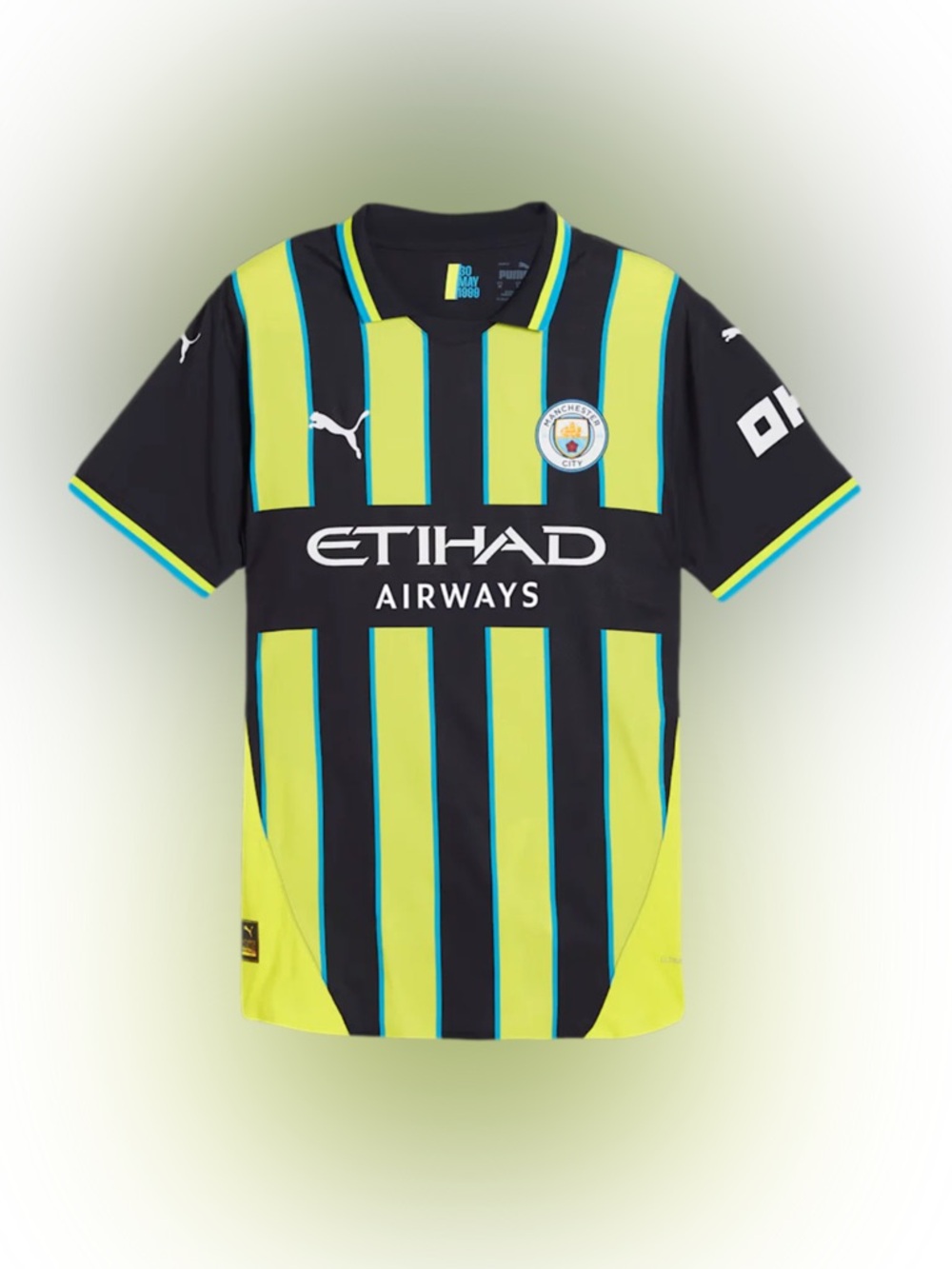NWT Puma Manchester City 2024/25 Authentic Away Jersey - Mens L - 775085-02
